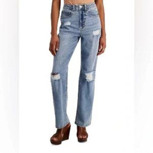 Tinseltown Juniors Straight-Leg Jeans Medium Wash Size 11 / 30W NEW